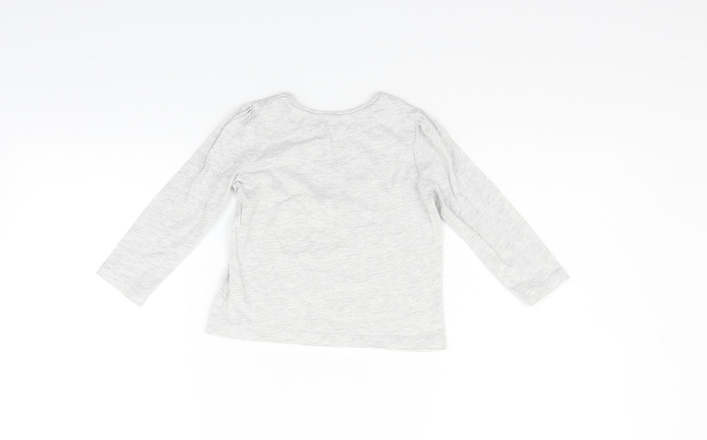 Primark Baby Grey   Basic T-Shirt Size 12-18 Months  - Unicorn