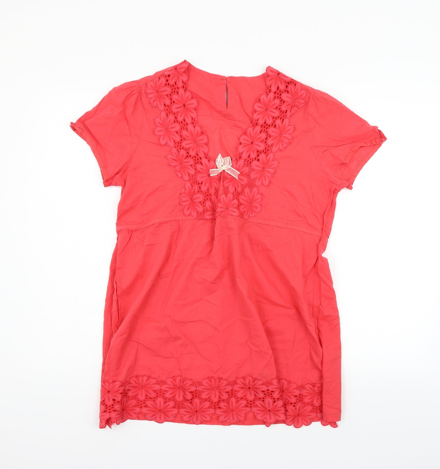 ethelaustin Womens Red   T-Shirt Dress  Size 14