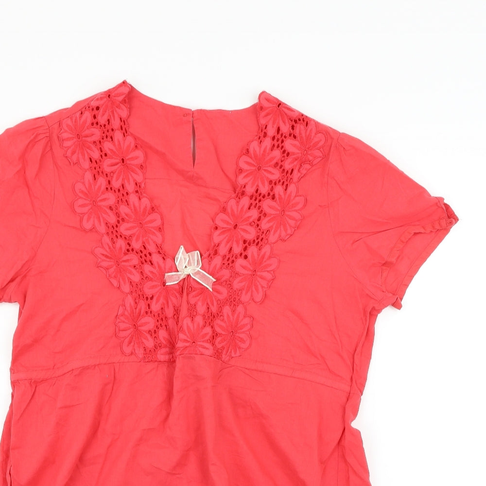 ethelaustin Womens Red   T-Shirt Dress  Size 14
