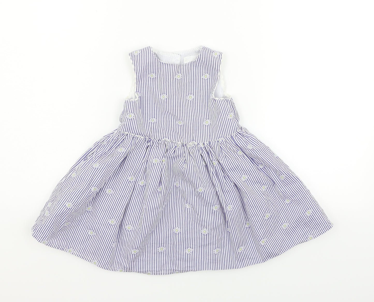 Primark Boys Blue Striped  Fit & Flare  Size 18-24 Months