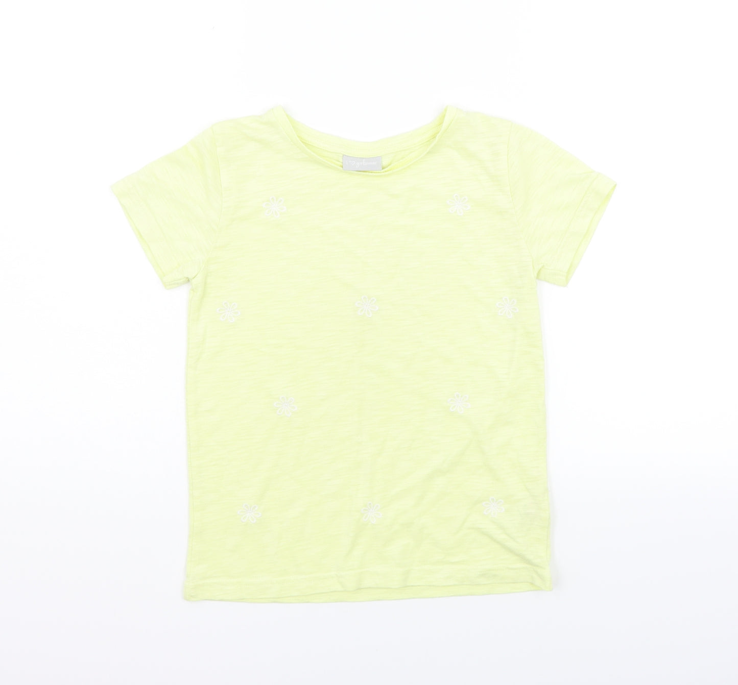 Matalan Girls Yellow   Basic T-Shirt Size 10 Years
