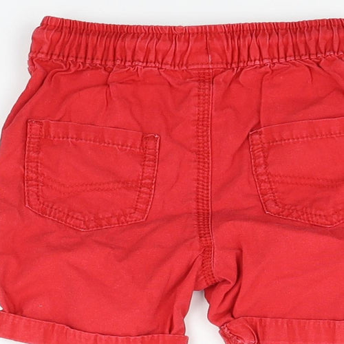 George Boys Red   Chino Shorts Size 2 Years