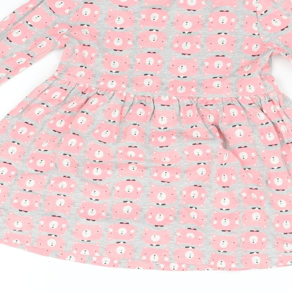 George Girls Grey Geometric  Fit & Flare  Size 2 Years