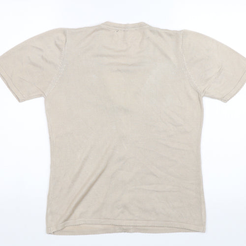 Preworn Womens Beige   Basic T-Shirt Size S