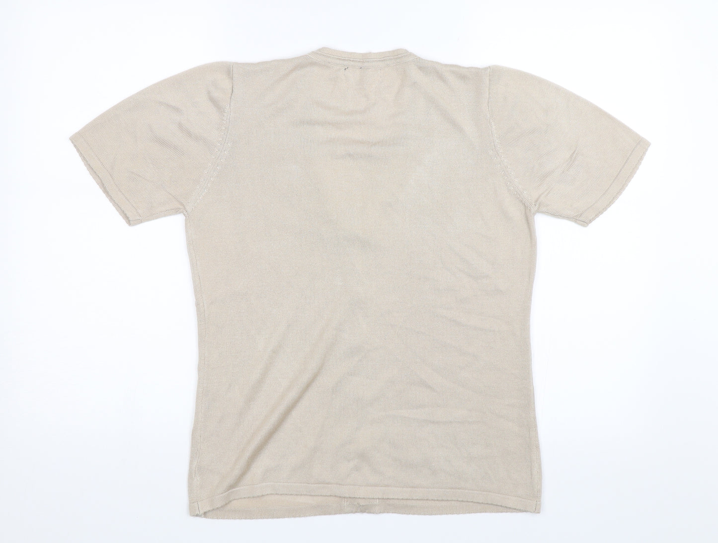 Preworn Womens Beige   Basic T-Shirt Size S
