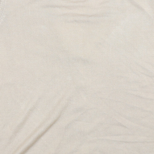 Preworn Womens Beige   Basic T-Shirt Size S