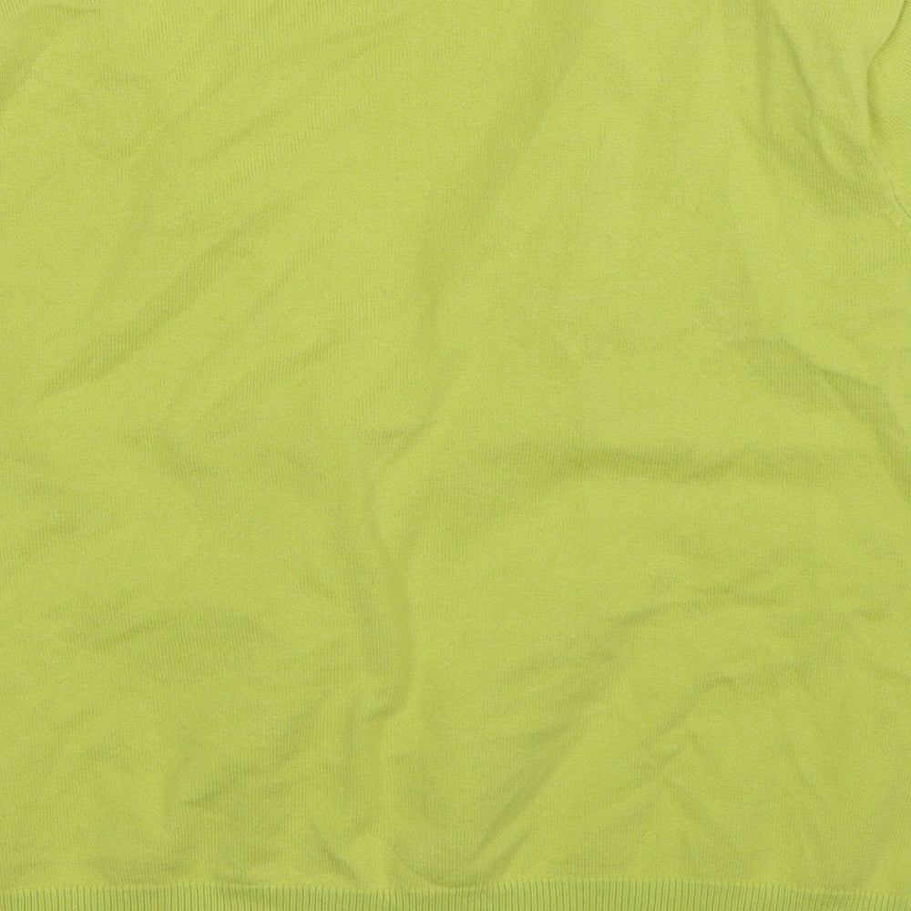 M&Co Womens Green   Cardigan Jumper Size L