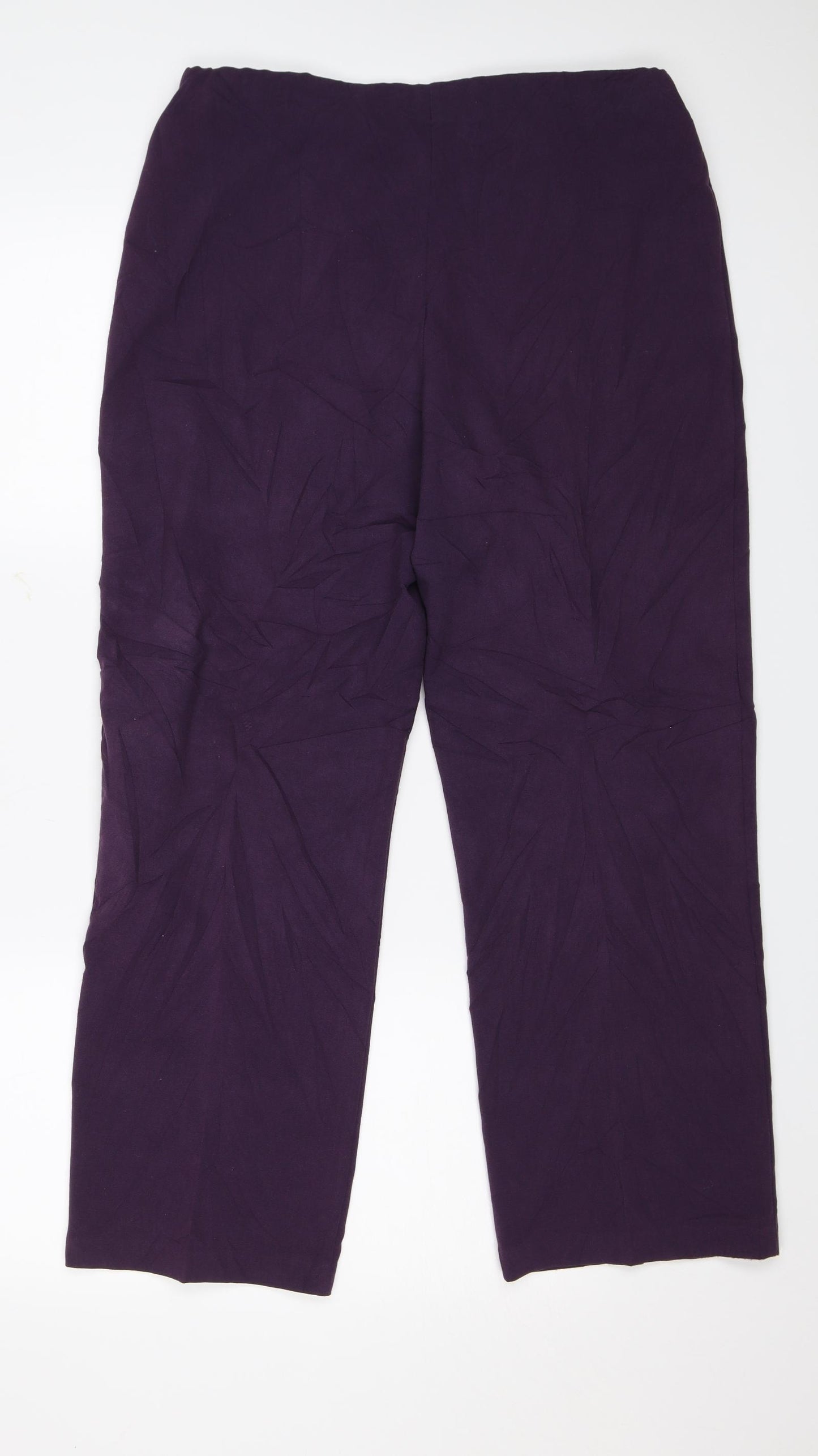 Autonomy Womens Purple   Capri Trousers Size 12 L24 in