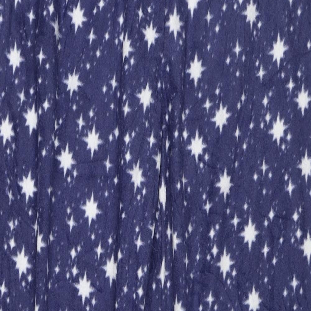 Matalan Womens Blue Solid   Pyjama Pants Size 12  - Stars