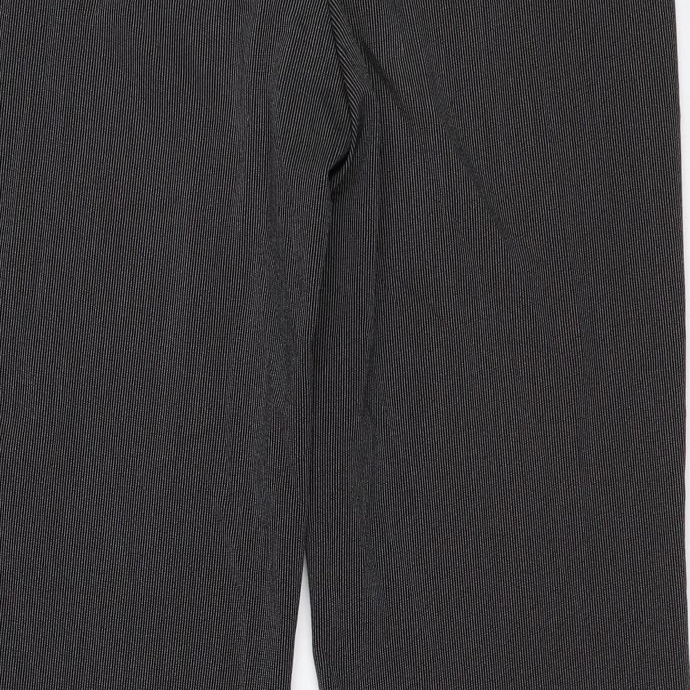 NEXT Womens Grey Striped  Trousers  Size 10 L29 in