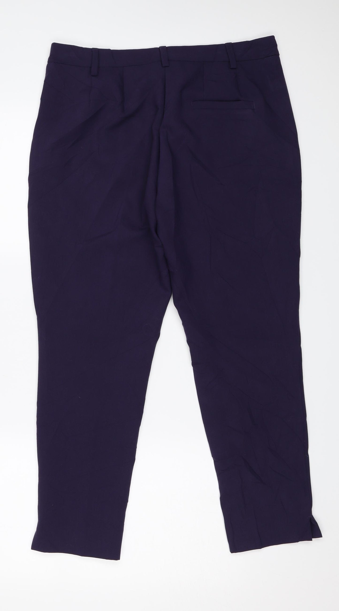 M&S Womens Purple   Trousers  Size 12 L24 in