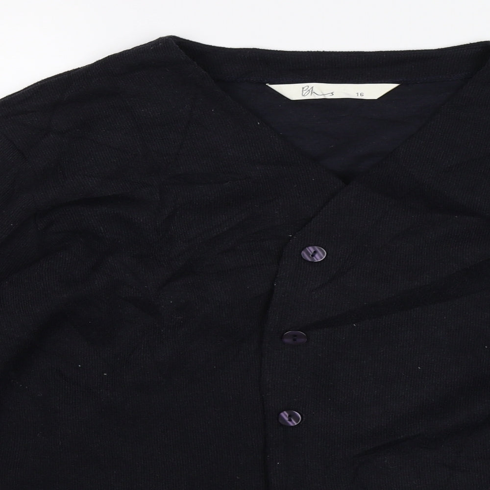 BHS Womens Blue   Cardigan Jumper Size 16