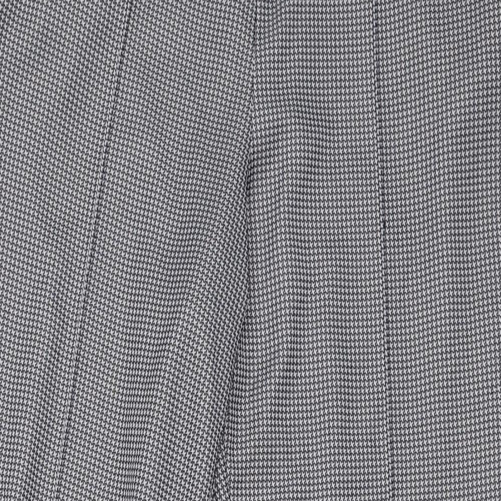 Marks and Spencer Womens Grey Plaid  Trousers  Size M L26 in