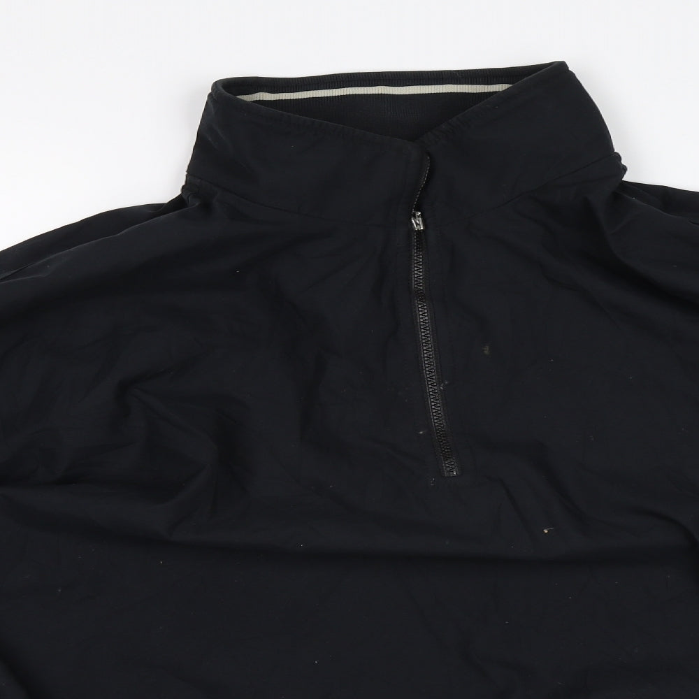 Ashworth Mens Black   Rain Coat Jacket Size L