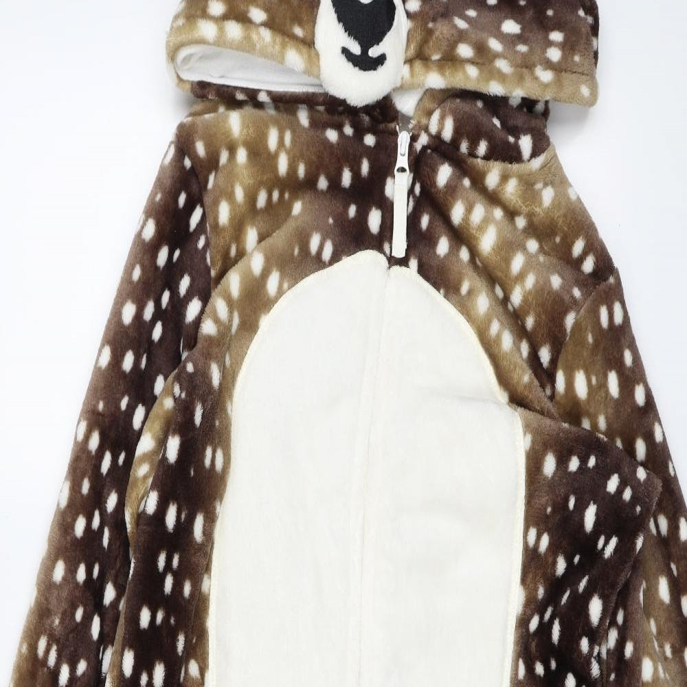 M&S Womens Brown Solid  Top One Piece Size 14  - Reindeer