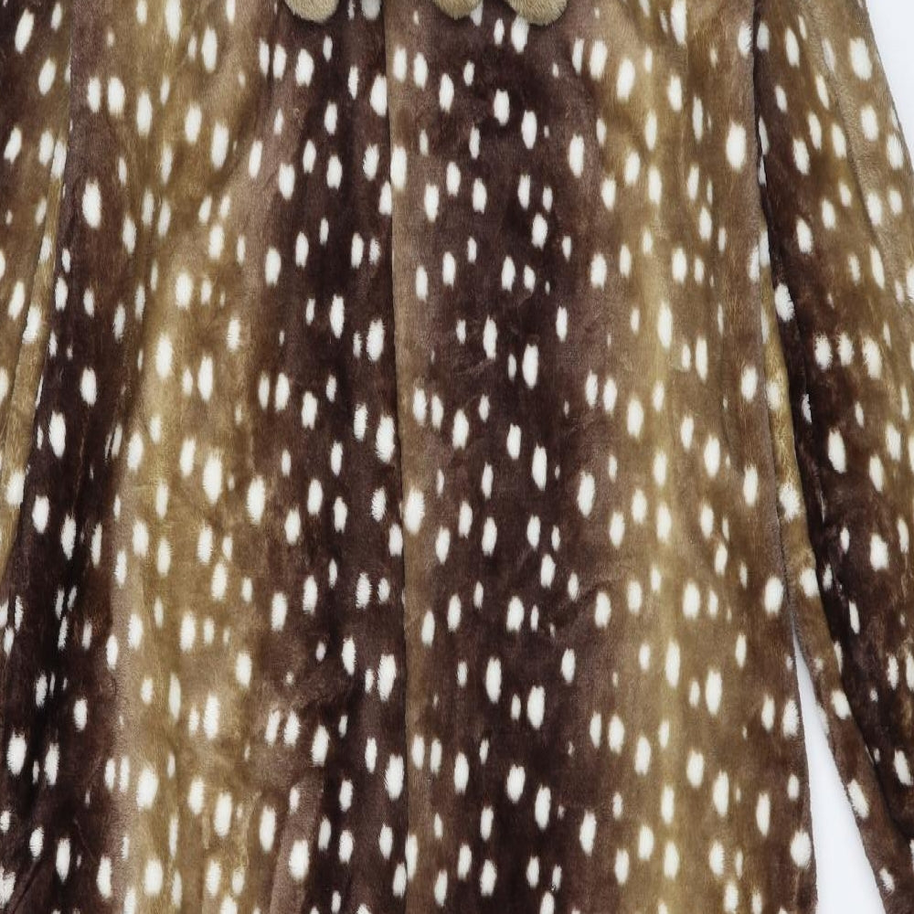 M&S Womens Brown Solid  Top One Piece Size 14  - Reindeer