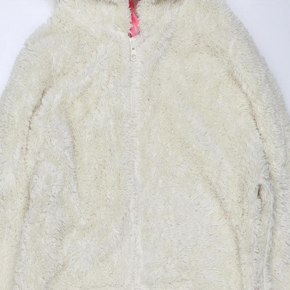NEXT Girls White Solid  Top Robe Size 12 Years