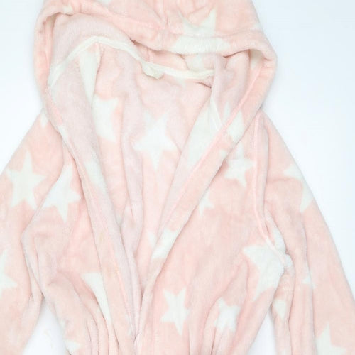 M&S Girls Pink Solid  Top Robe Size 9-10 Years  - Stars
