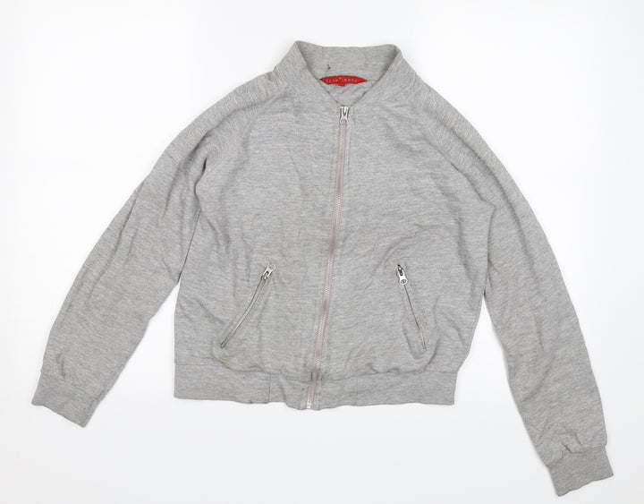 French Connection Womens Grey Full Zip Jumper Size S