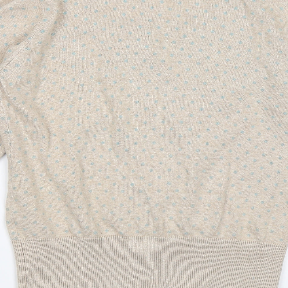F&F Womens Brown Polka Dot  Cardigan Jumper Size 12
