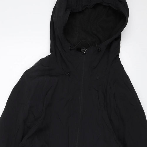 George Womens Black   Rain Coat Jacket Size XL