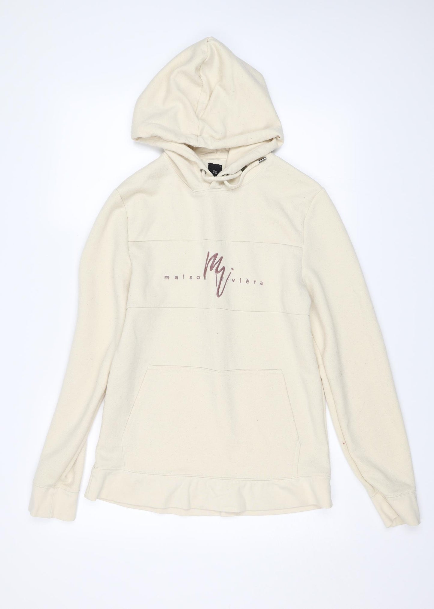 River Island Womens White   Pullover Hoodie Size S  - Maison Riviera