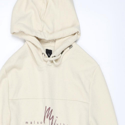 River Island Womens White   Pullover Hoodie Size S  - Maison Riviera