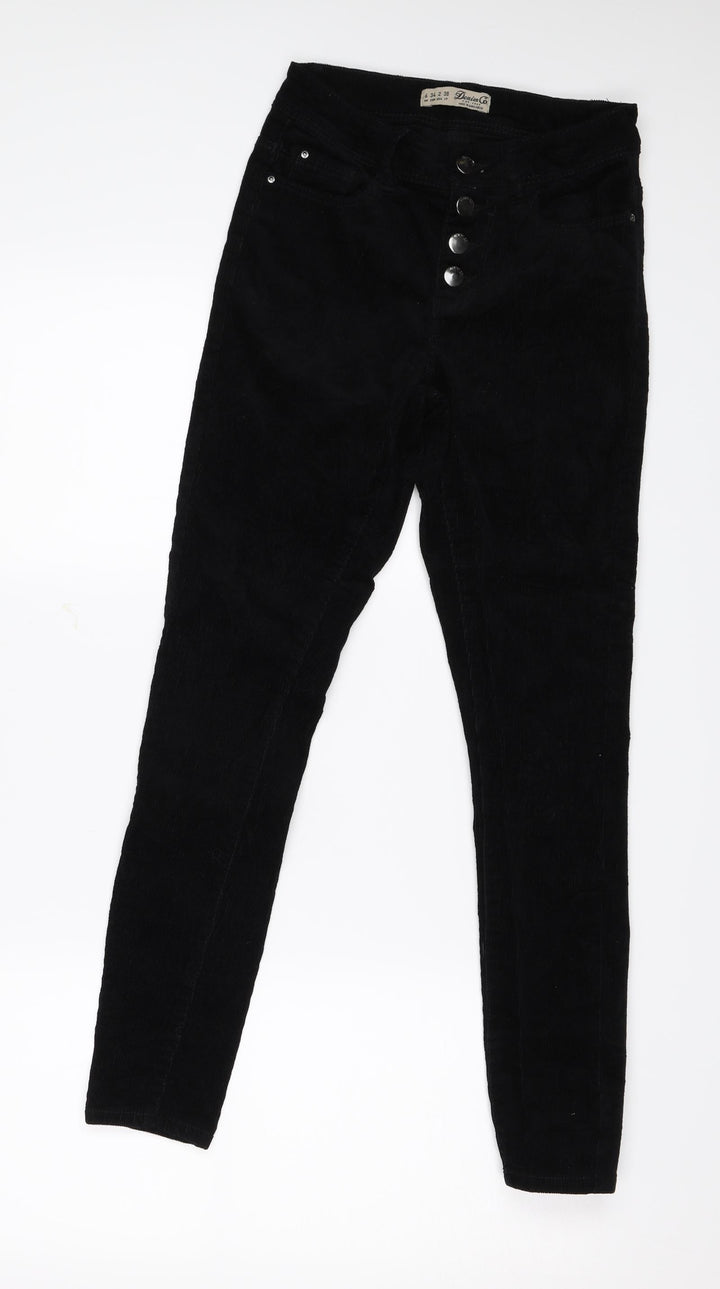 Denim & Co. Womens Black   Skinny Jeans Size 6 L27 in