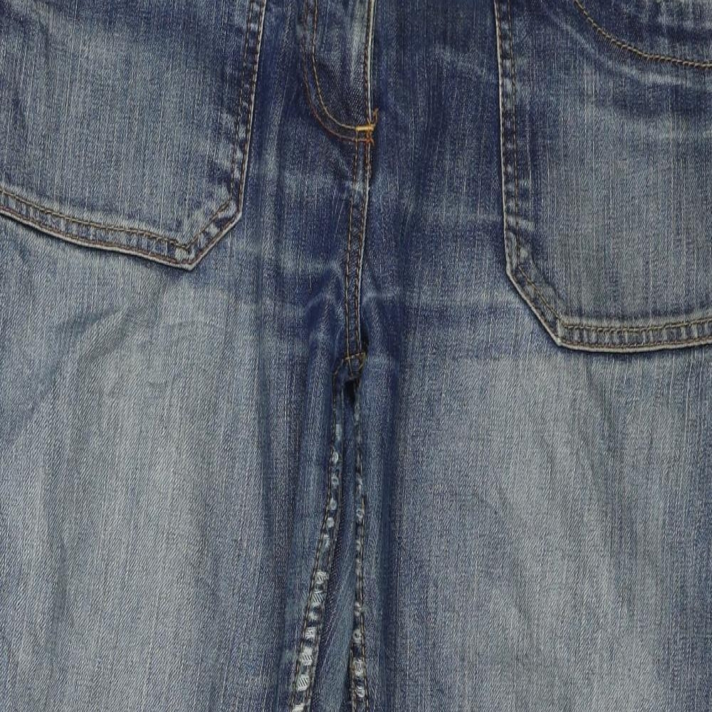 Preworn Womens Blue   Boyfriend Jeans Size 12 L23 in