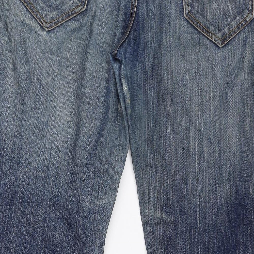 Preworn Womens Blue   Boyfriend Jeans Size 12 L23 in
