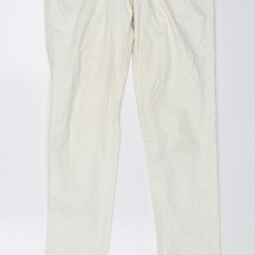 Miss Sixty Womens White   Trousers  Size 6 L28 in