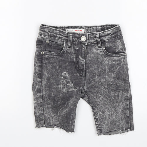 Minoti Boys Black   Bermuda Shorts Size 6 Years