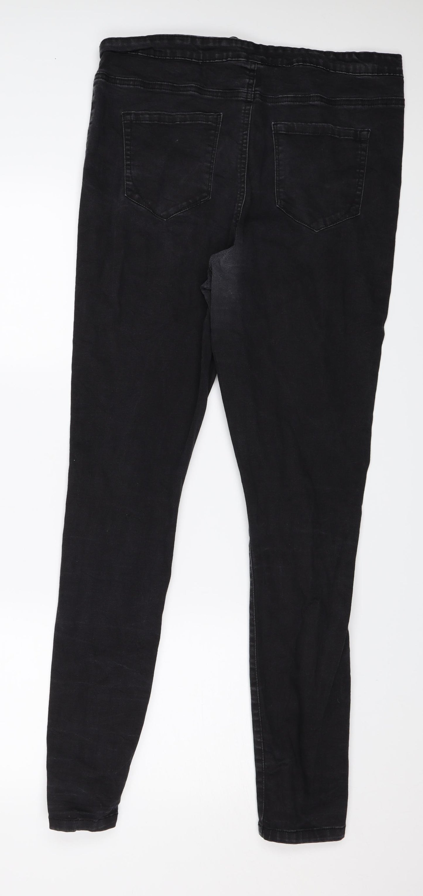 Denim & Co. Womens Black   Skinny Jeans Size 18 L31 in