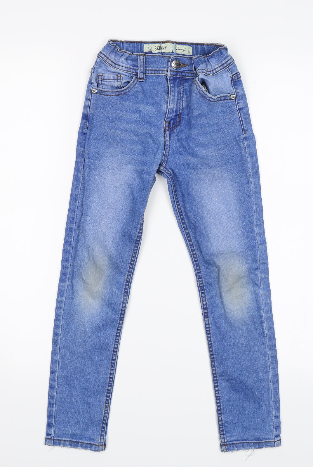 Denim & Co. Girls Blue   Skinny Jeans Size 7-8 Years