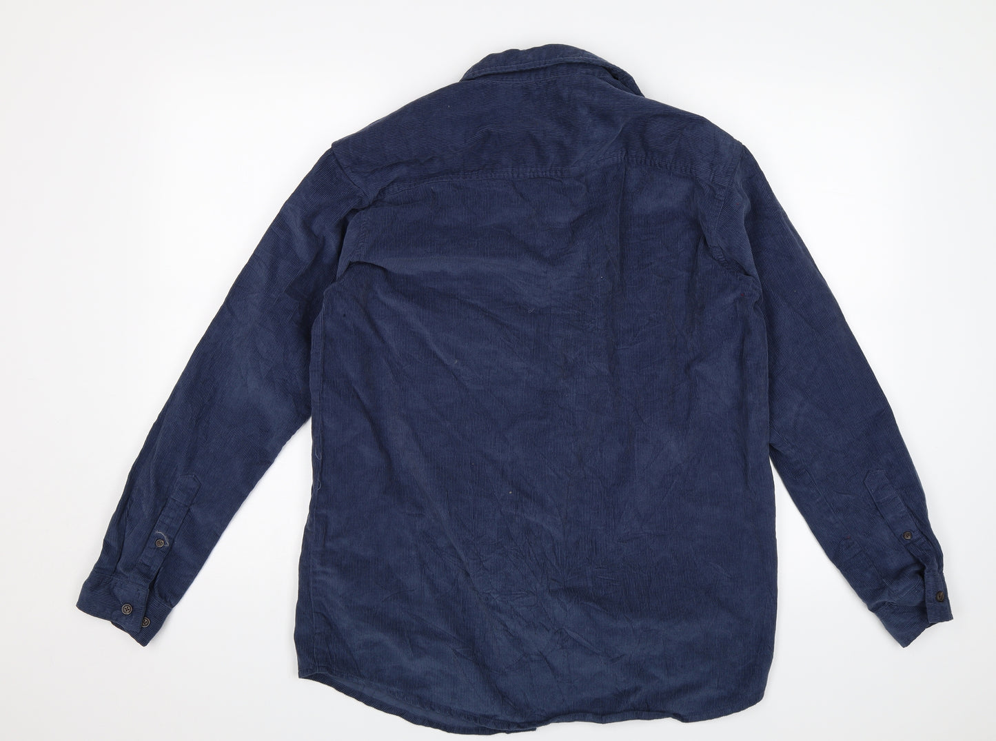 Cotton Traders Mens Blue    Button-Up Size S