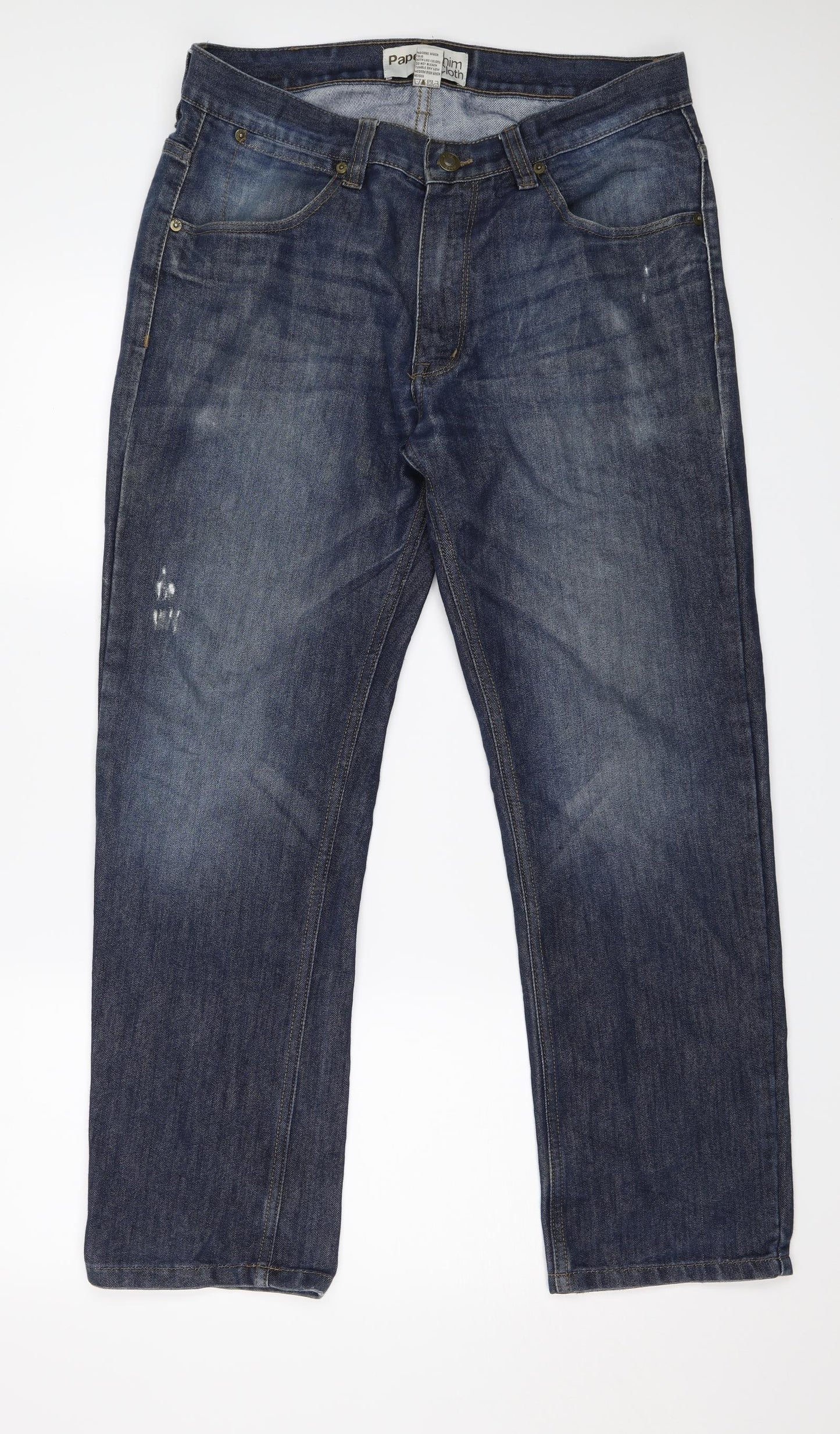 Paper Denim & Cloth Mens Blue   Straight Jeans Size 34 L28 in