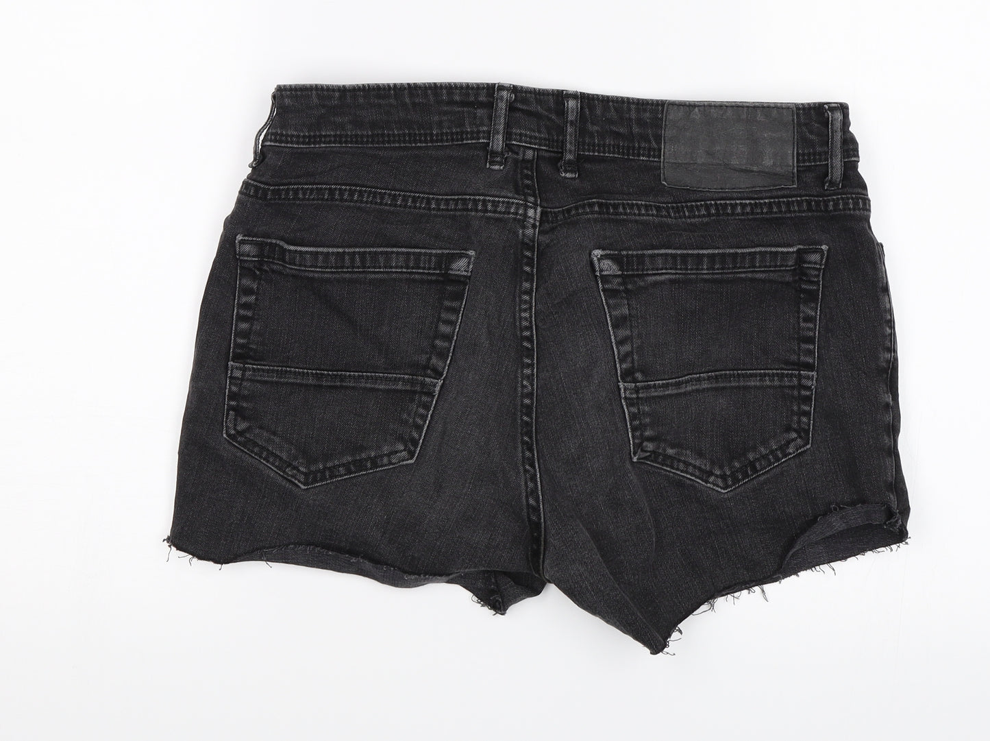 Burton Mens Black  Denim Bermuda Shorts Size 32