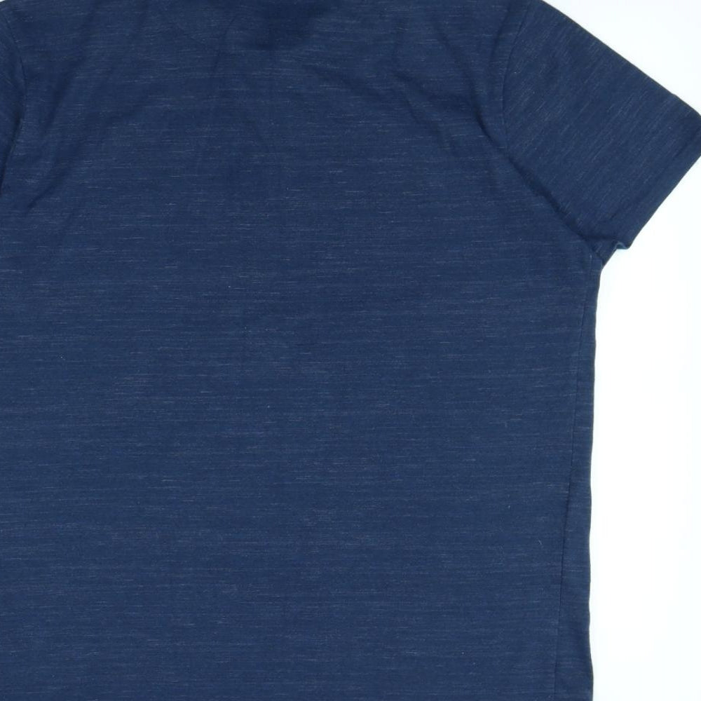 Authentic Clothing Company Mens Blue    Polo Size L