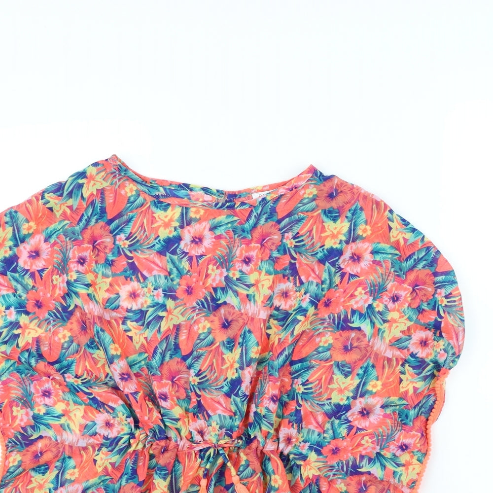 Primark Girls Multicoloured Floral  Kaftan  Size 8 Years