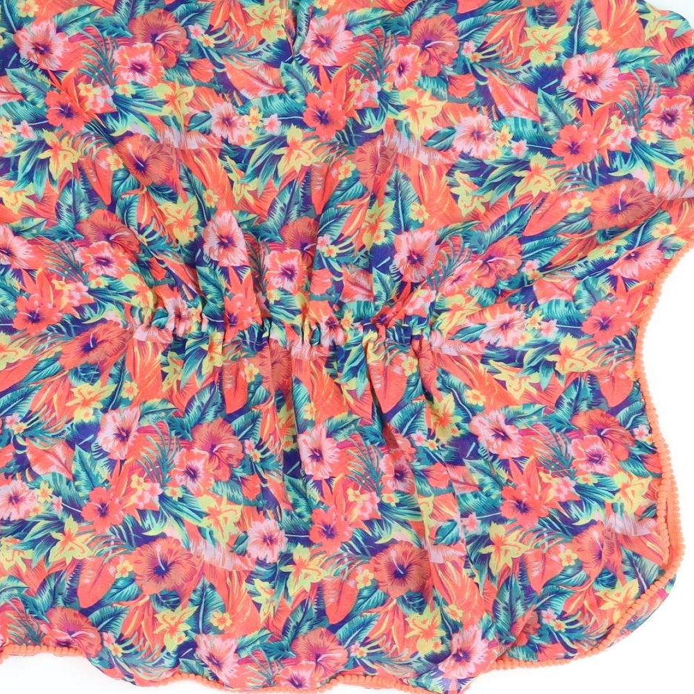 Primark Girls Multicoloured Floral  Kaftan  Size 8 Years