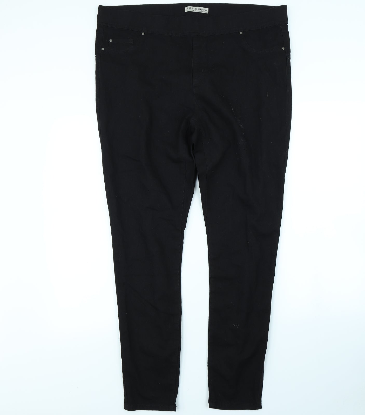 Denim & Co. Womens Black   Skinny Jeans Size 20 L27 in