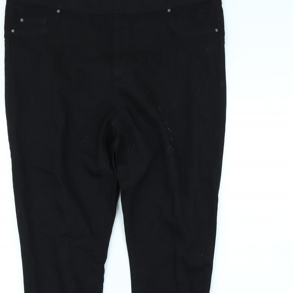 Denim & Co. Womens Black   Skinny Jeans Size 20 L27 in