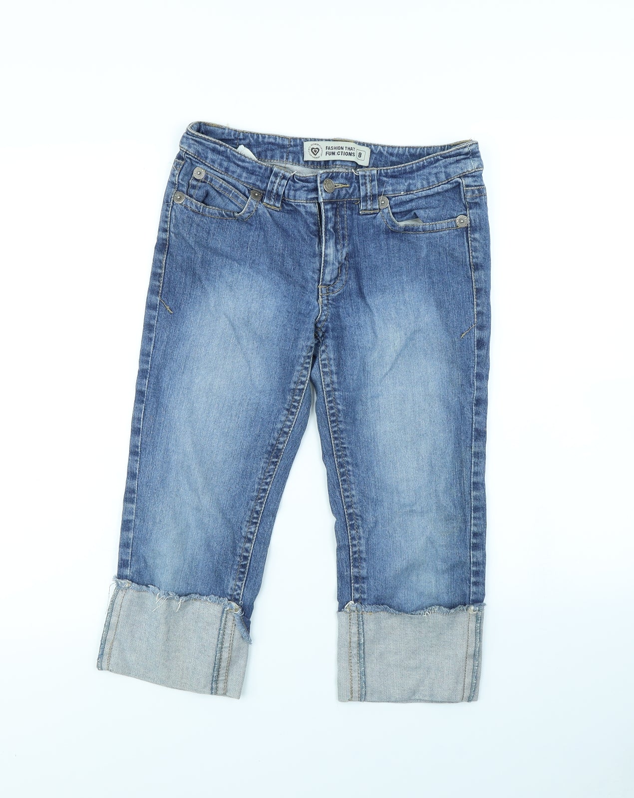 Fashion that Functions Womens Blue   Cut-Off Shorts Size 8