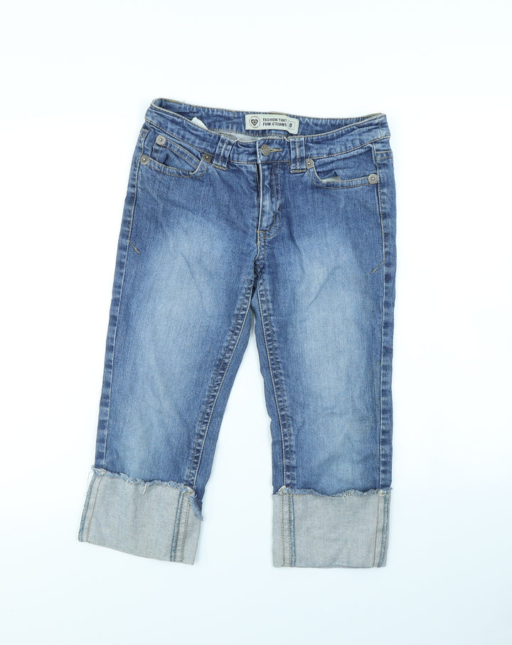 Fashion that Functions Womens Blue   Cut-Off Shorts Size 8