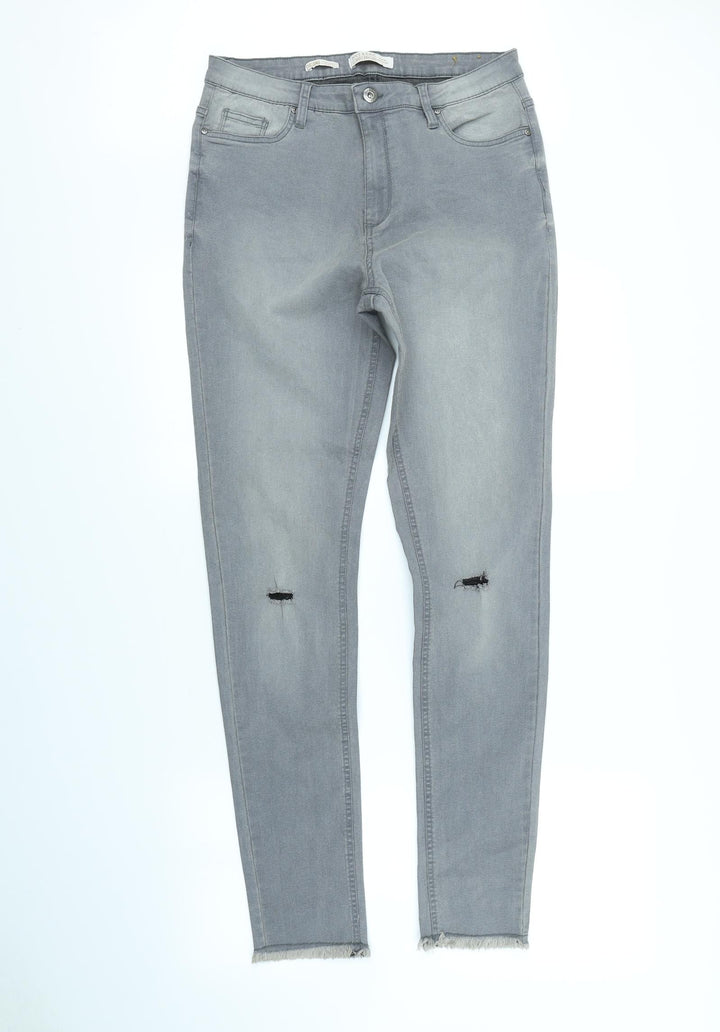 Nice&chic Womens Grey Skinny Jeans Size 32 in L30 in