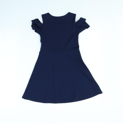 FG4 Girls Blue   Fit & Flare  Size 5 Years