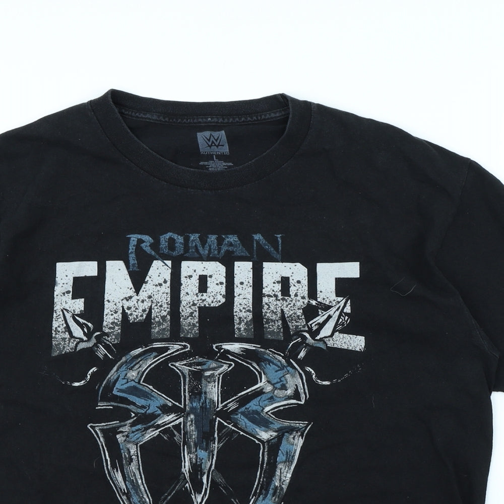 Preworn Mens Black    T-Shirt Size L