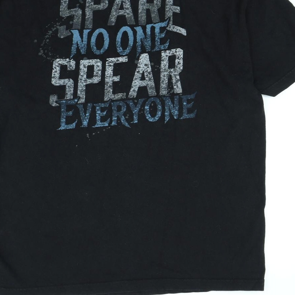 Preworn Mens Black    T-Shirt Size L