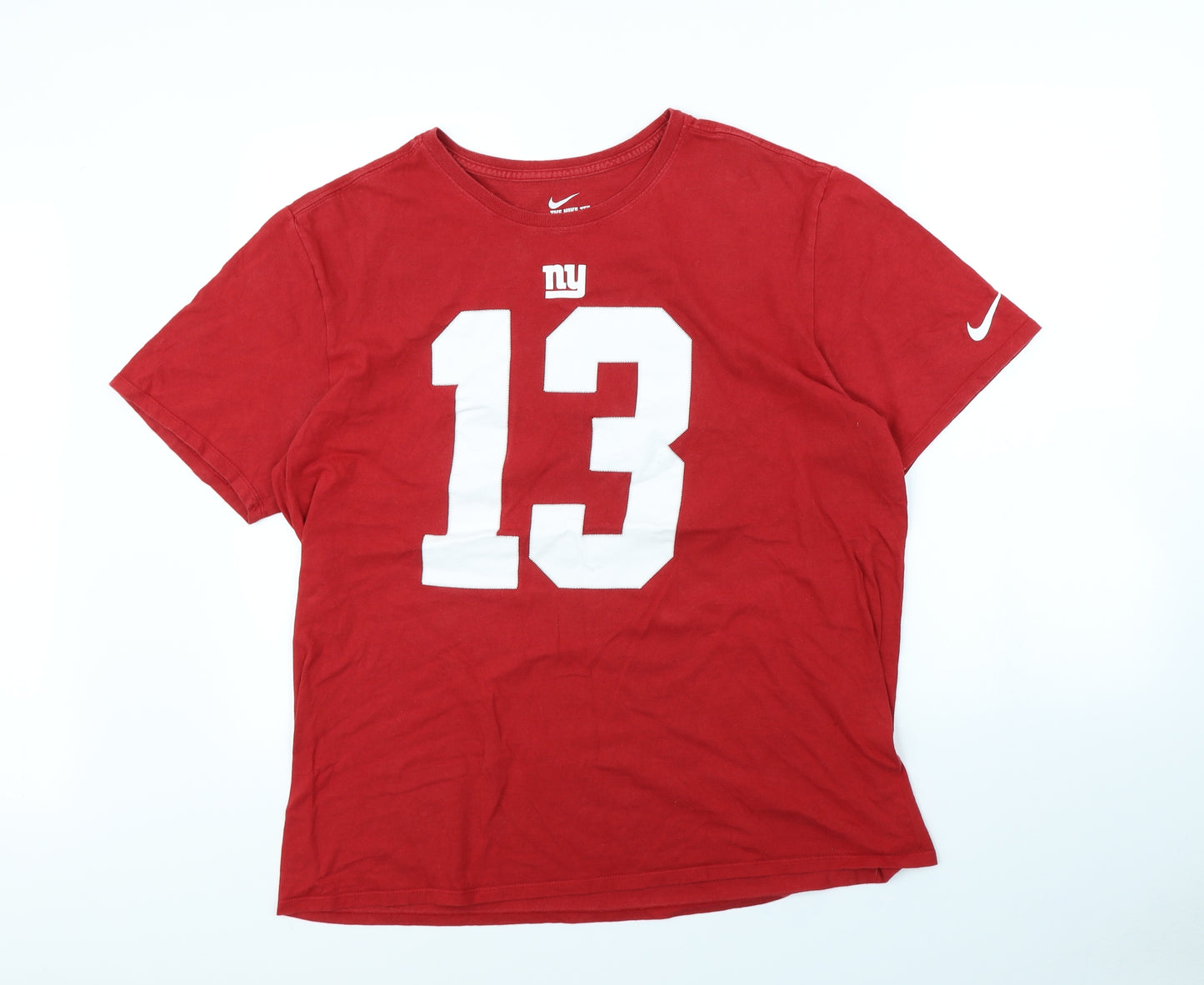 Nike Mens Red    T-Shirt Size XL  - NY 13 BECKHAM JR