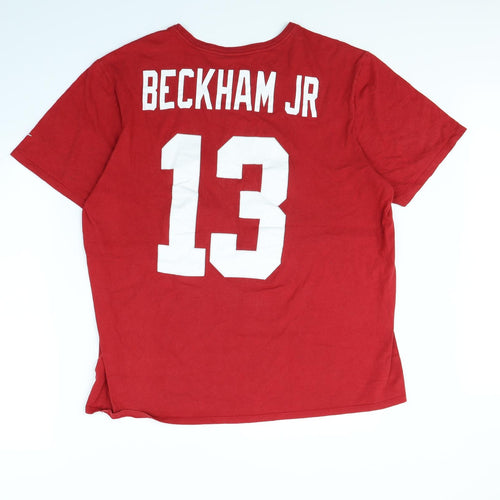 Nike Mens Red    T-Shirt Size XL  - NY 13 BECKHAM JR